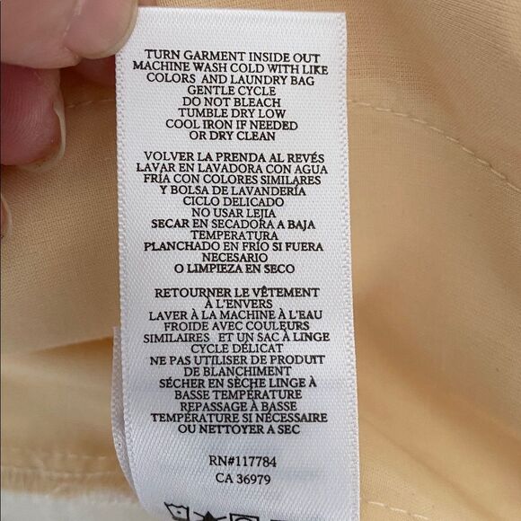 Rails x Revolve Marnie Straight Pant Sea Salt Cream Sz 6 Linen Chic Coastal - Picture 8 of 12